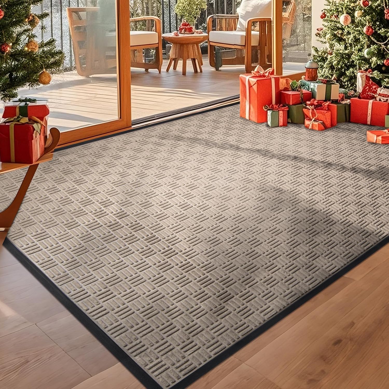 Mibao Heavy Duty Welcome Mat for Outdoor Indoor Use, 73in x 46in