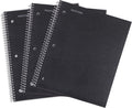 Spiral Notebooks College Ruled 3 Pack - Durable Office Notebooks