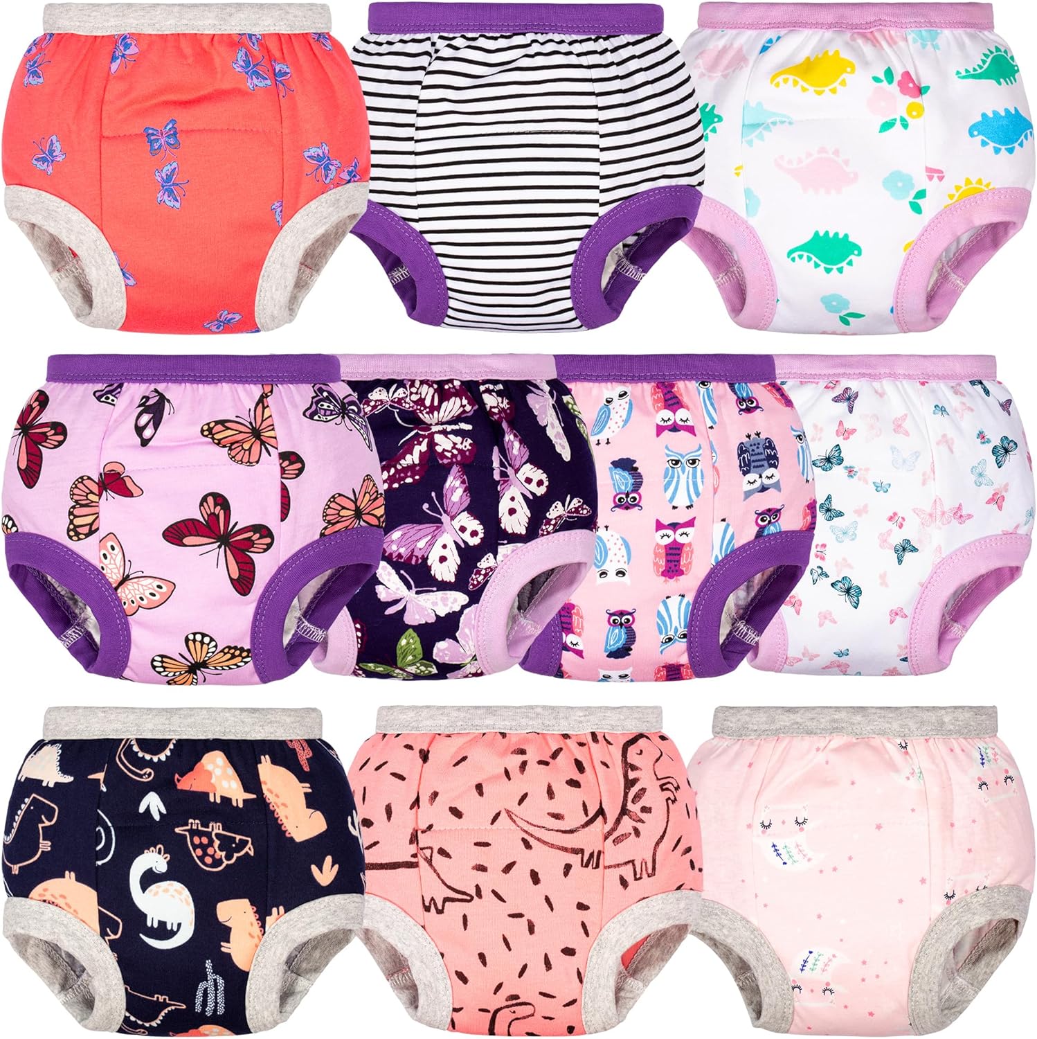 BIG ELEPHANT Potty Training Underwear - 10 Pack for Toddlers