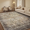 Lofus 5x7 Area Rug for Living Room - Soft Washable Low-Pile Rug