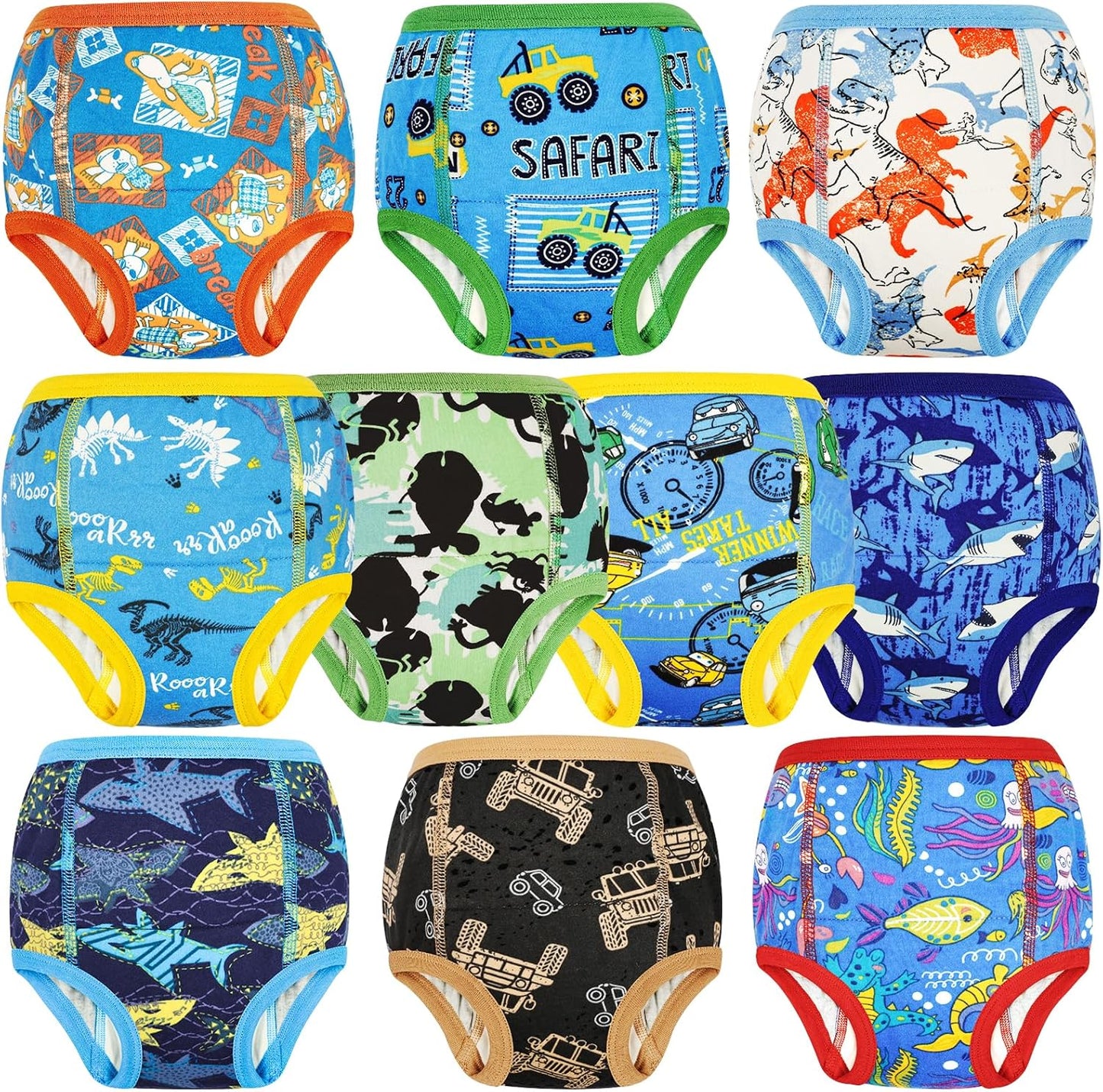 MooMoo Baby Training Underwear 10 Packs for Potty Training