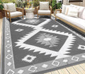 HEBE Waterproof Outdoor Rug 6x9 Feet for Patios and Camping