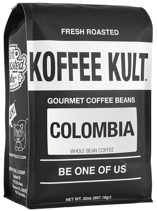 Koffee Kult Colombian Medium Roast Coffee Beans for Espresso Lovers