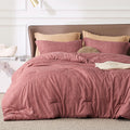 Bedsure California King Comforter Set - Pink Clay Soft All-Season