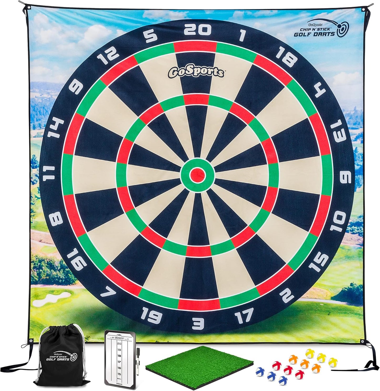 GoSports Giant Golf Fun Set - Chips, Balls & Mat!