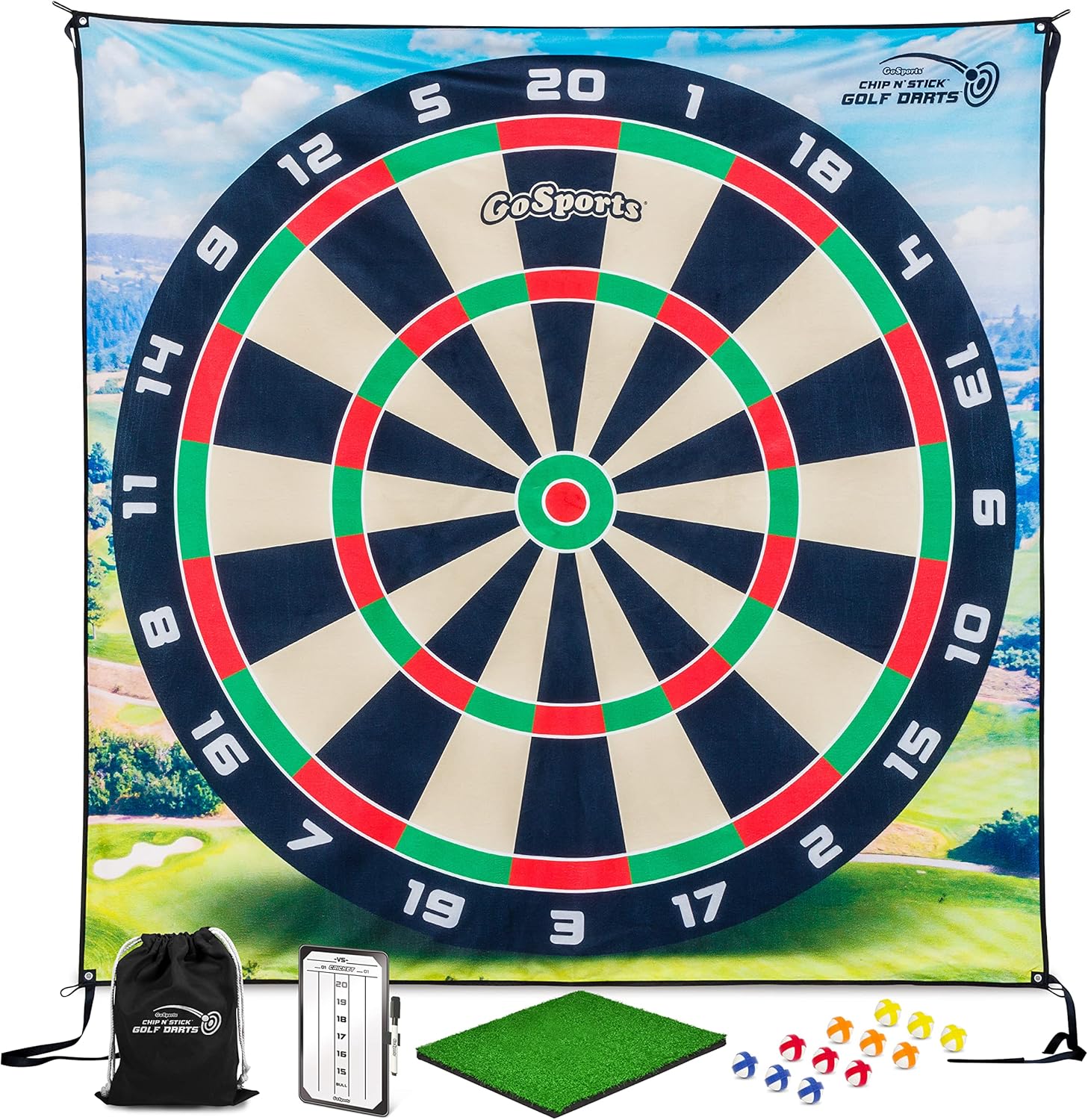 GoSports Giant Golf Fun Set - Chips, Balls & Mat!