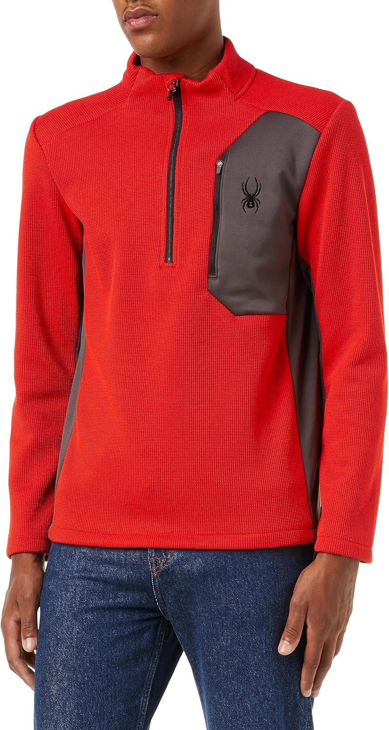 Spyder Men's Hybrid Fleece - Ultimate Ski Mid Layer