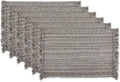 Variegated Tabletop Placemat Set 6-Piece - Cotton Fringe Style