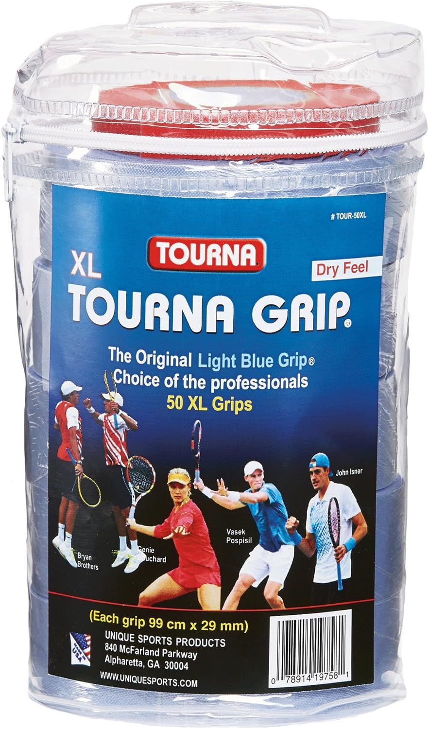 Tourna Grip XL Original Dry Feel Tennis Grip for Professionals