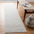 Tulum Runner Rug 2 ft x 11 ft Ivory & Light Grey - Durable Runner