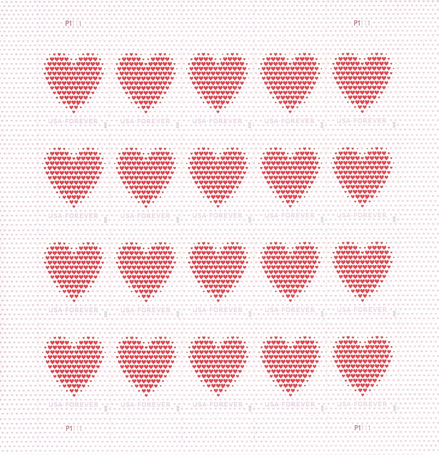 Made of Hearts Forever First Class Postage Stamps for Weddings