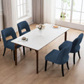 VKNOW Wooden Dining Chairs Set of 4 - Modern Upholstered Comfort