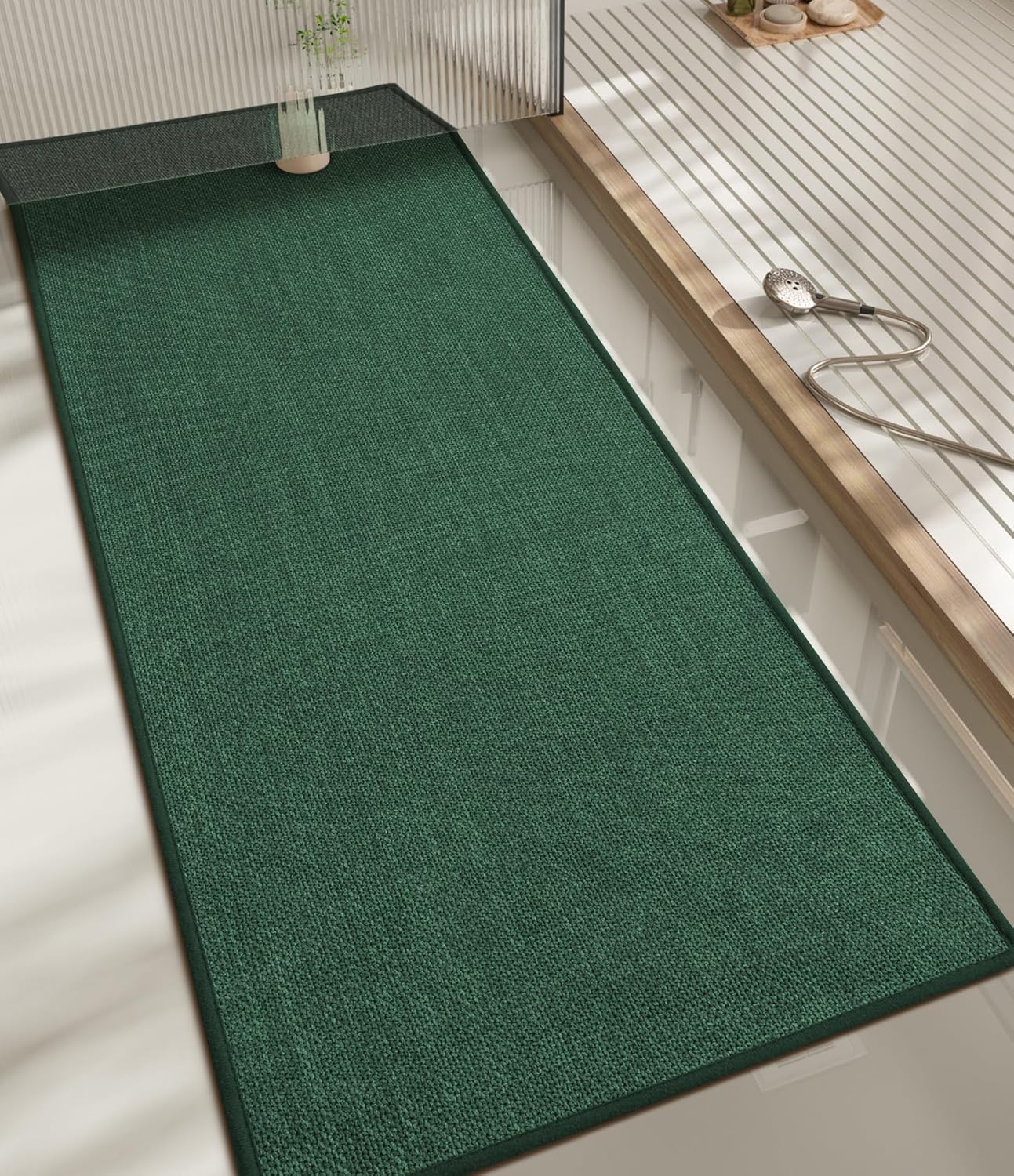 Chakme Ultra Thin Non Slip Bath Mat 59x17 for Quick Drying