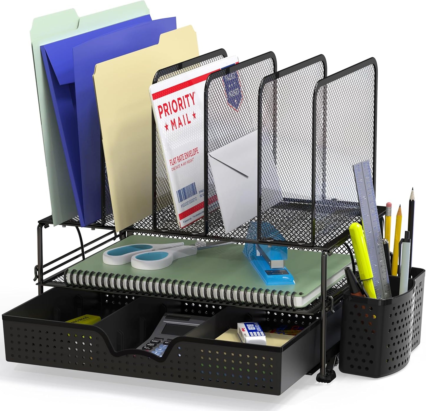 Organize Like a Pro: Mesh Desk Organizer