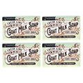 Goat Milk Soap Triple Milled Bar Pack - Moisturizing Fresh Lime