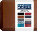 Anti Fatigue Floor Mat 20 x 32 in Chocolate Brown - Cushioned 3/4 in