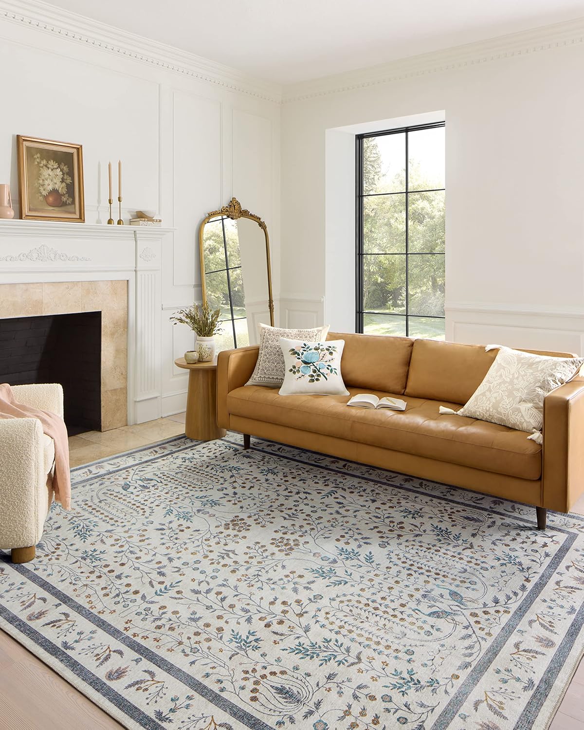 Loloi Rifle Paper Co. Maison Collection Wisteria Cream Accent Rug