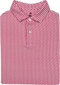 State Print Golf Shirt for Men - Regular Fit Moisture Wicking Polo