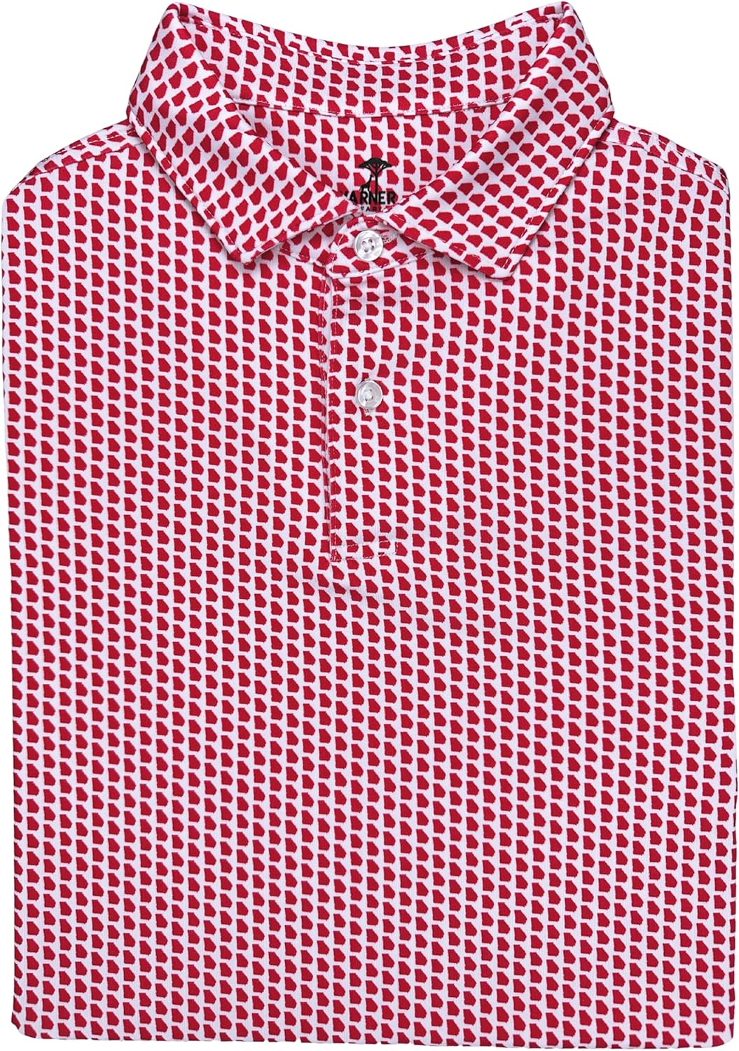 State Print Golf Shirt for Men - Moisture Wicking Polo