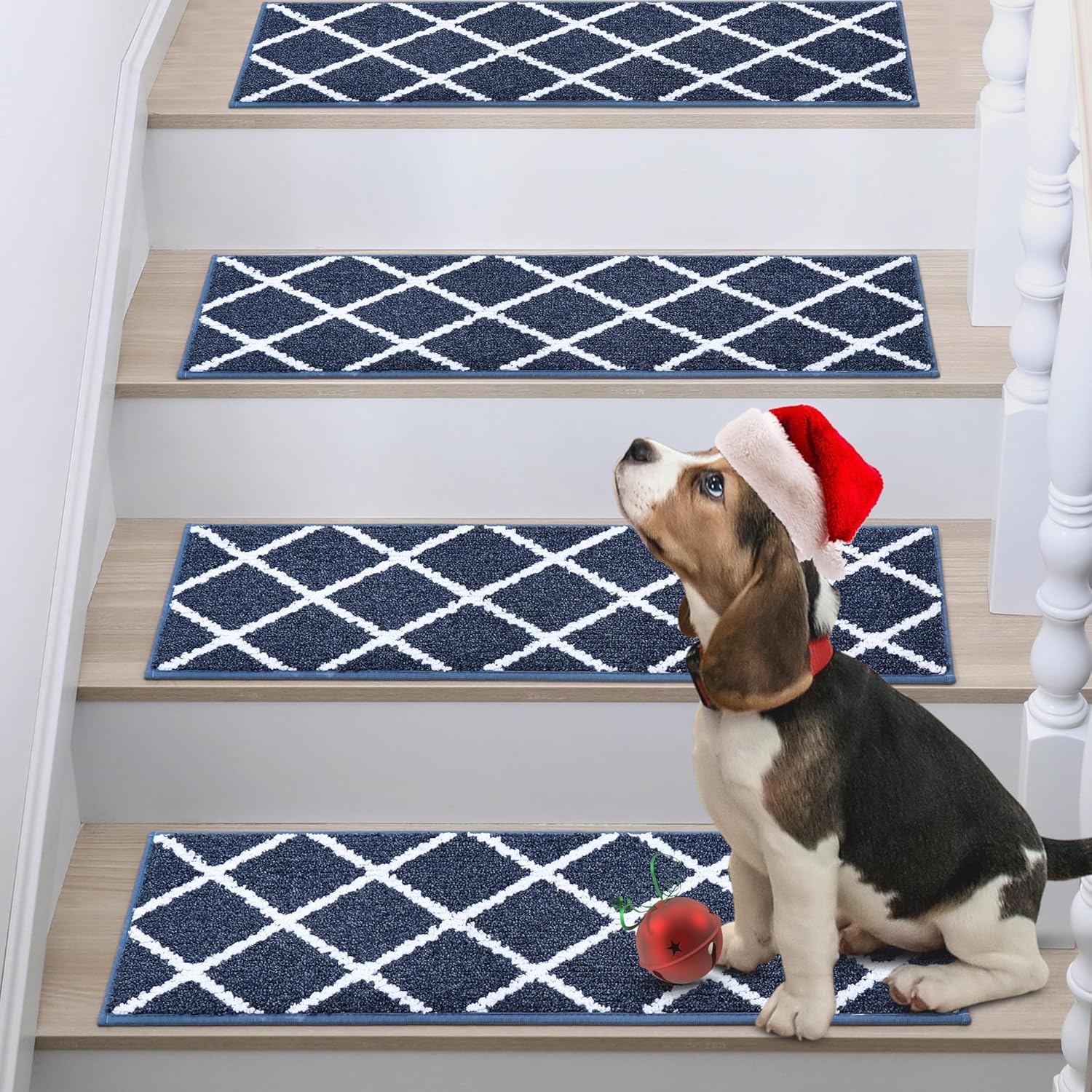 Non-Slip Stair Treads for Wooden Steps - 15pcs Indoor Mats