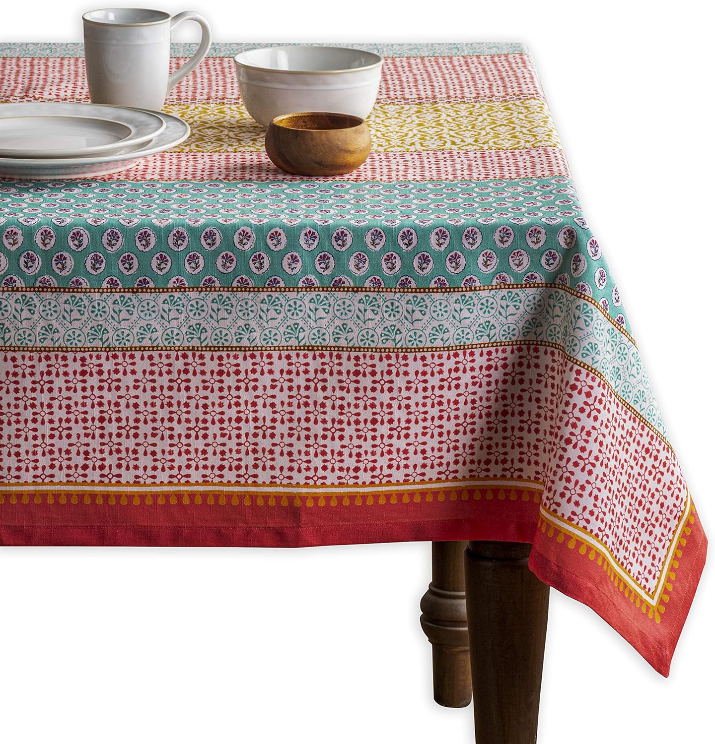 Elegant 100% Cotton Table Cloth for Dining Room & Parties
