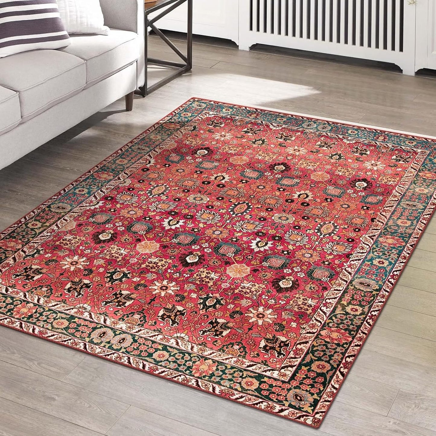 Vivorug 8x10 Area Rugs for Living Room, Vintage Soft Carpet