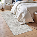 2 ft x 6 ft Washable Hallway Runner Rug - Soft Non-Slip Vintage Runner