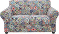 Hyha Loveseat Couch Cover Floral Pattern - 3 Piece Stretch Fit