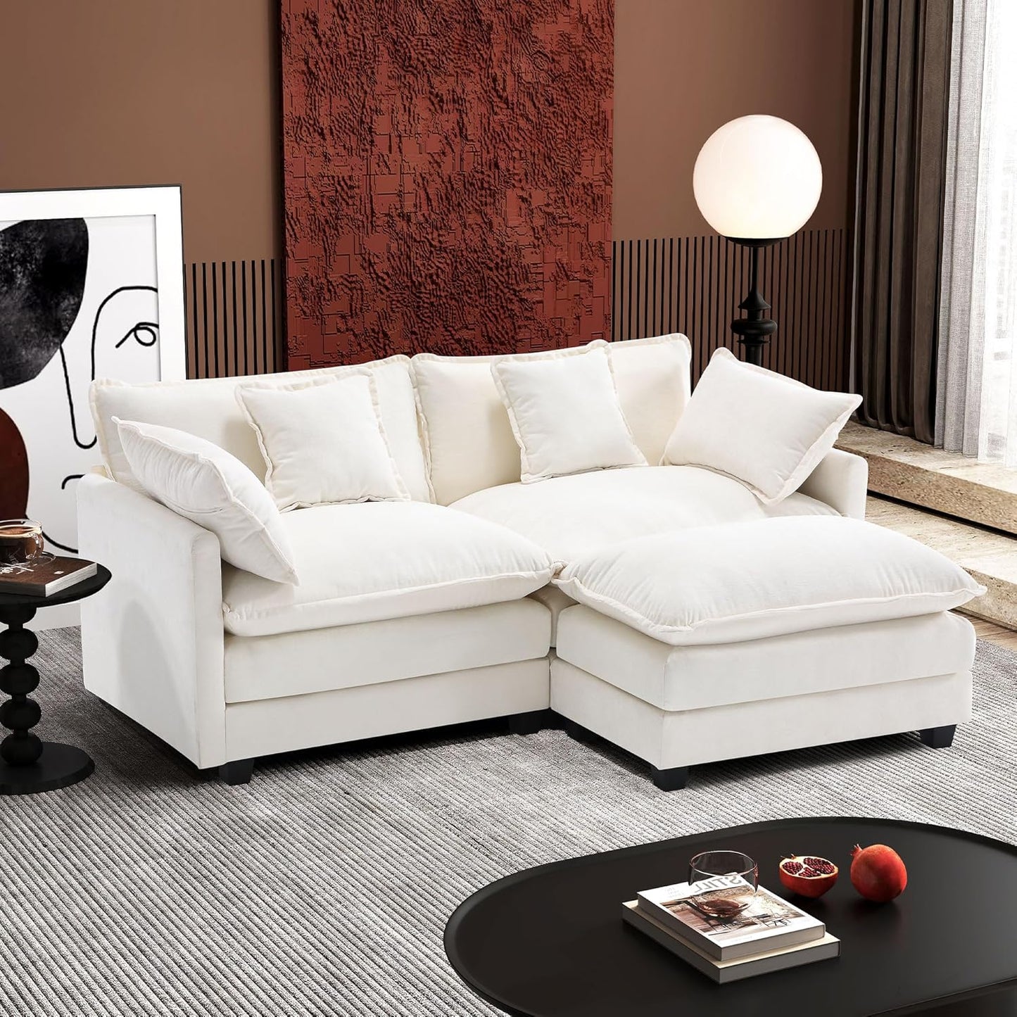Ihanherry 77 L Shaped Modern Sofa Modular Sectional Cloud Couch