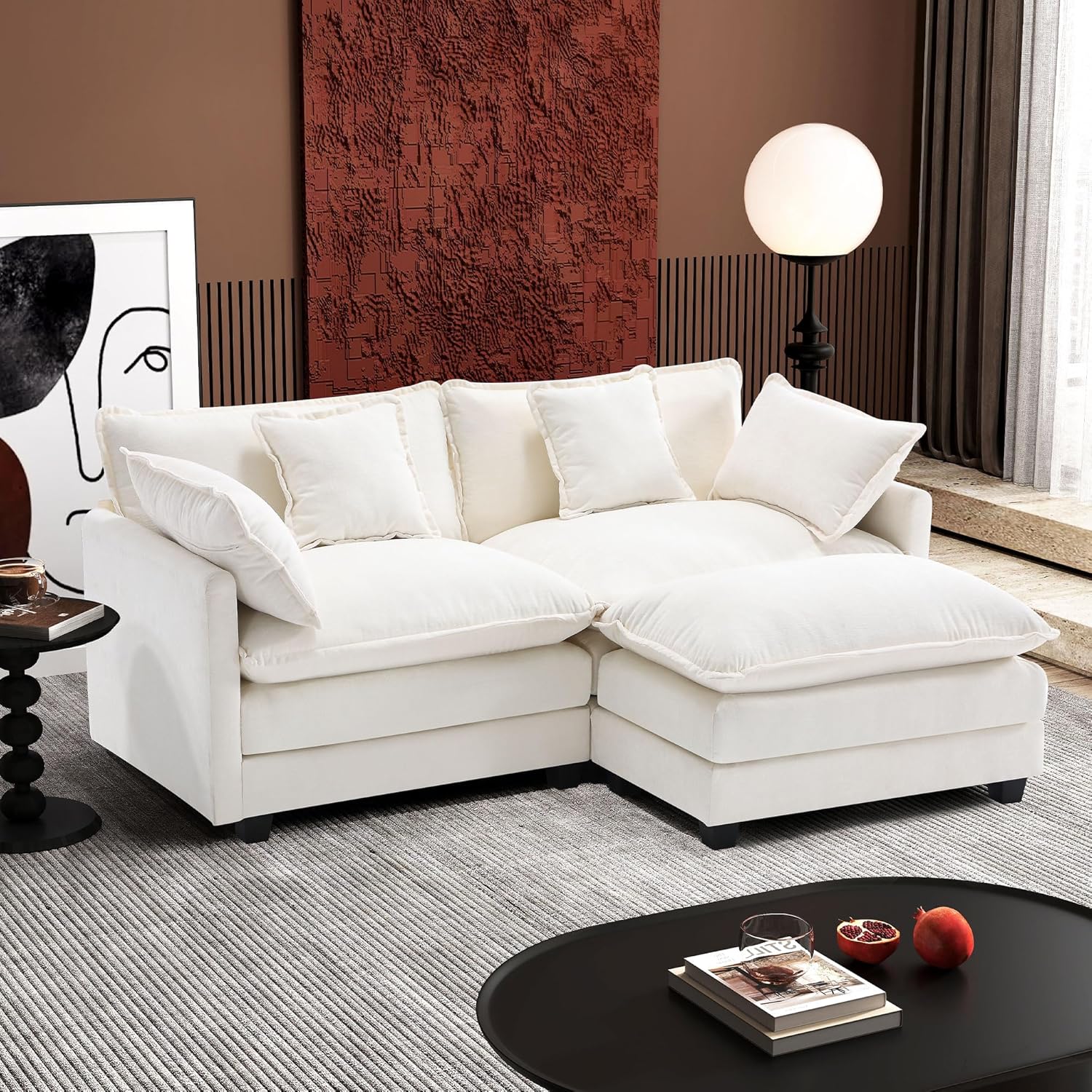 Ihanherry 77 L Shaped Modern Sofa Modular Sectional Cloud Couch