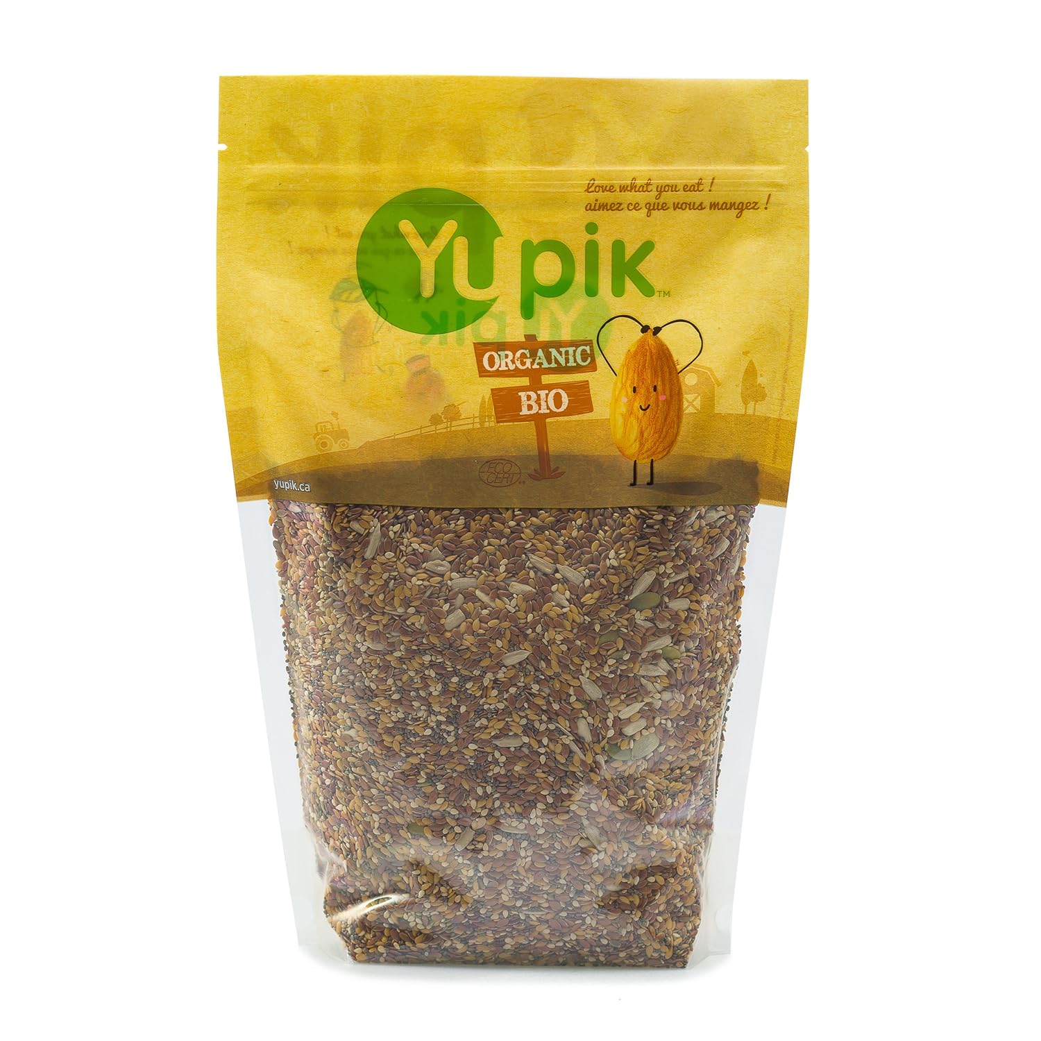 Yupik Organic Super 6 Seeds Mix - Nutritious Snack & Topping