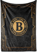 InnoBeta Men's Cozy 300gsm Flannel Throw Blanket Gift for Him