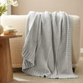 Chevron Chenille Knit Throw Blanket 50x60 - Cozy Texture for Couch