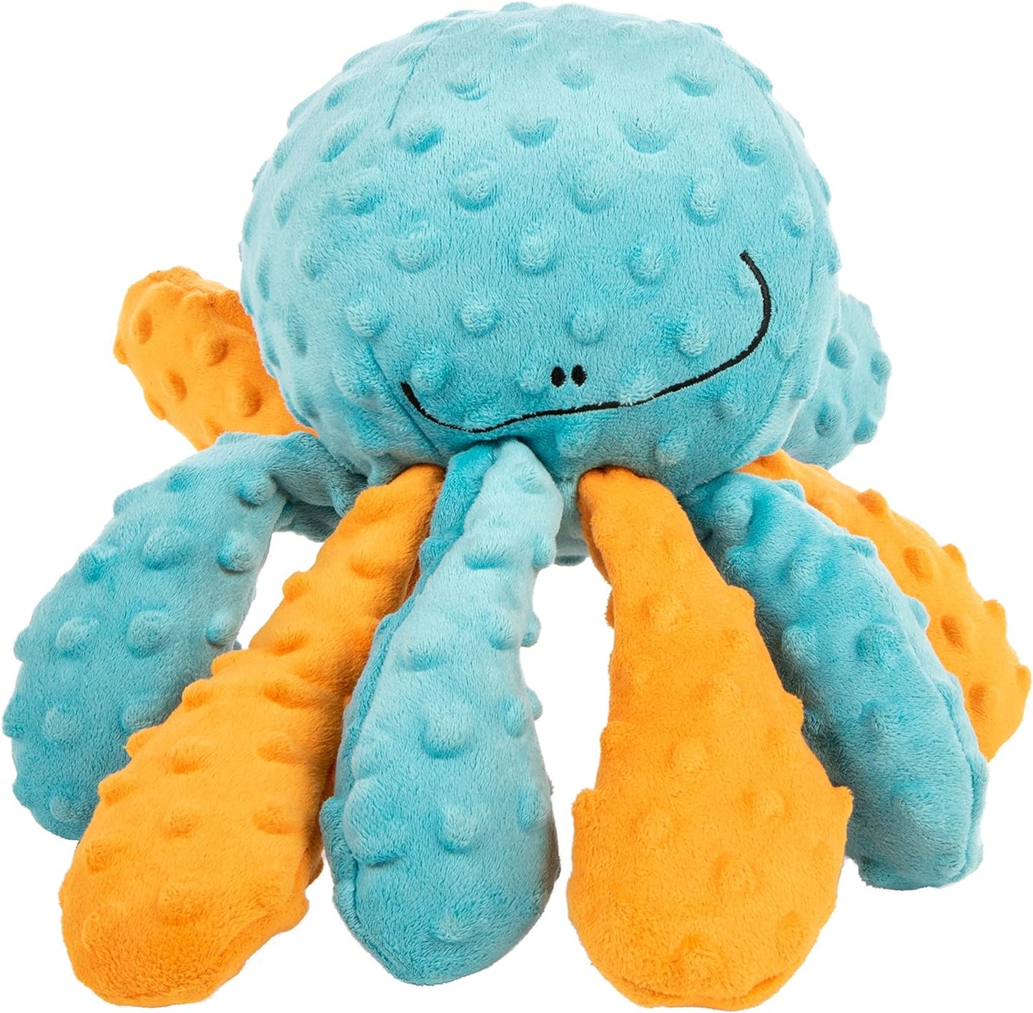 Large Multi-Color Squeaky Octopus Dog Toy with Chew Guard