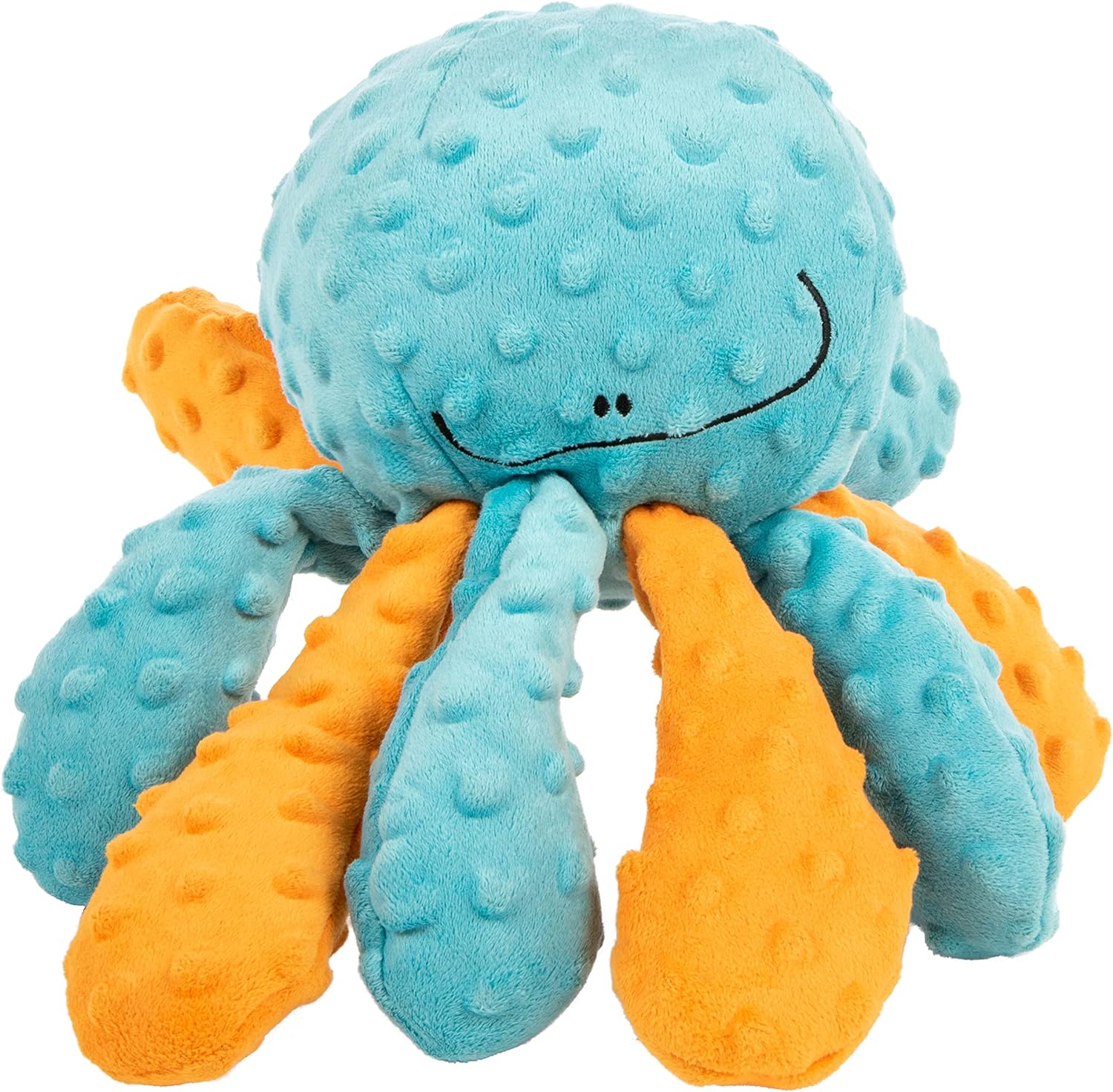 Large Multi-Color Squeaky Octopus Dog Toy with Chew Guard