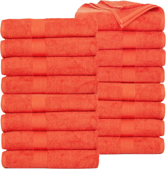 Luxurious 100% Cotton Bath Towels Pack of 16 for Every Use