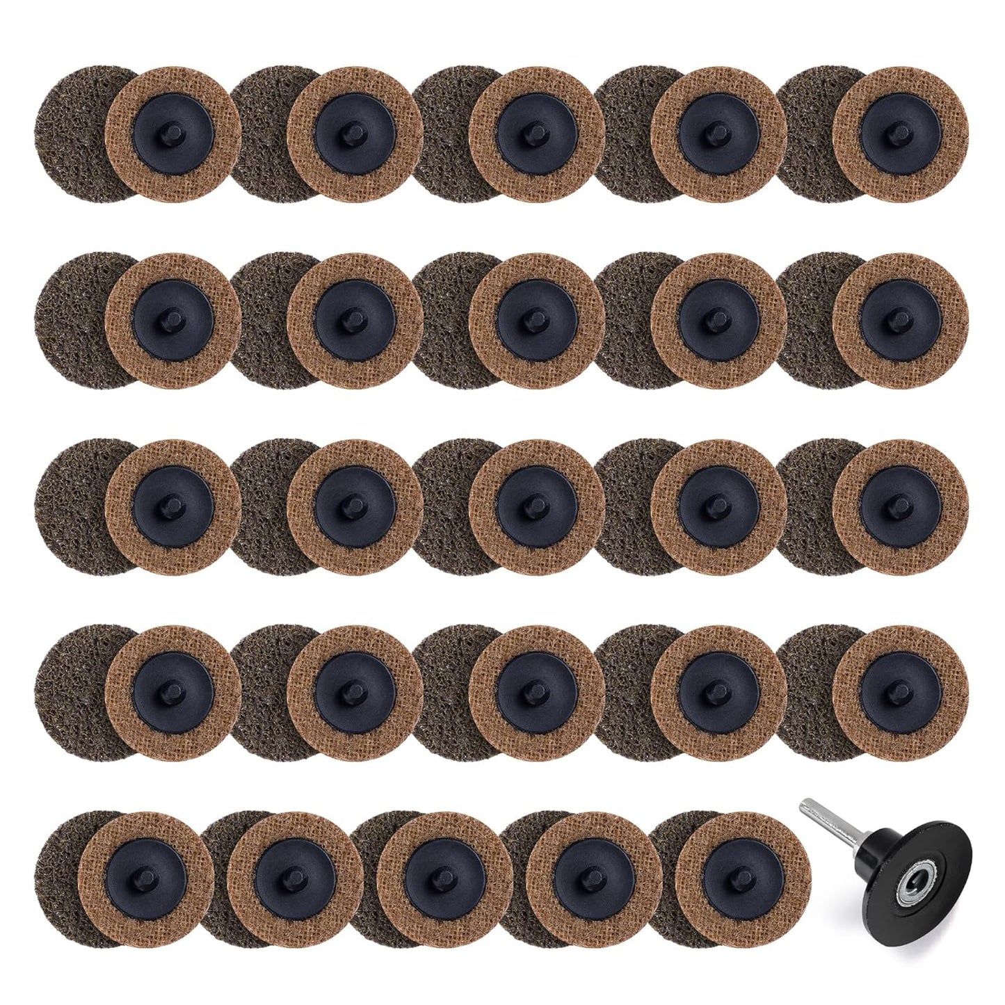 50 PCS 2 Inch Sanding Discs for Quick Change Die Grinder Use