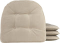 Klear Vu Omega 15x16 Chair Cushions 4 Pack - Non-Slip U-Shape