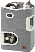 YITAHOME 2 Storey Cat House Cube - Compact Condo for Kittens