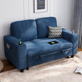 Loveseat Sofa with Storage and USB Charging - Compact 2-Seater