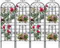 Garden Trellis 4 Pack 87in x 20in Decorative Metal Panels - Vertical