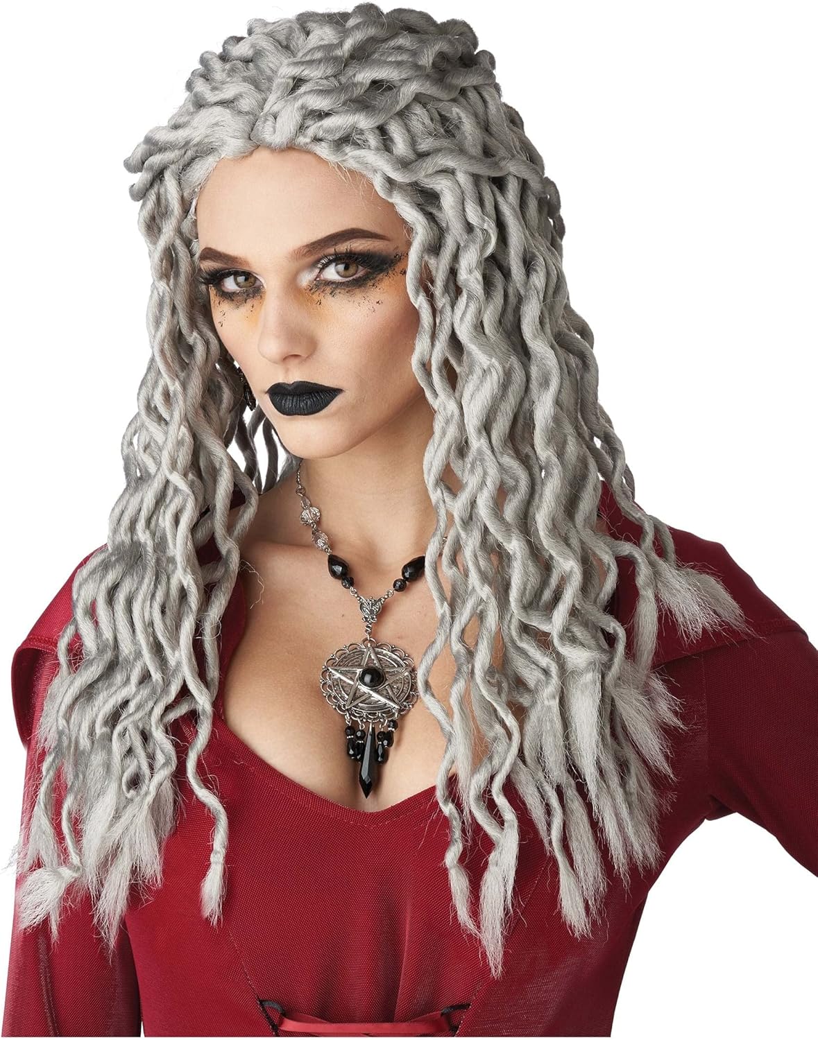 Gray Crinkle Dreads Wig for Unique Costume Looks and Fun