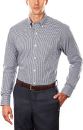 Tommy Hilfiger Men's Regular Fit Non Iron Gingham Dress (Style 3Y4J)