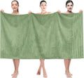 35x70 Jumbo Bath Towel Sheet Sage Green - Oversized Luxury