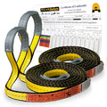 Mighty Sumo 1x10 Poly Web Sling 2 Pack - Heavy Duty Lifting Strap
