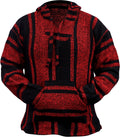 Del Mex Mexican Baja Hoodie Hippie Surf Poncho Sweater - Cozy