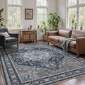 Area Rugs for Living Room 8x10 Machine Washable Rug - Low Pile Night