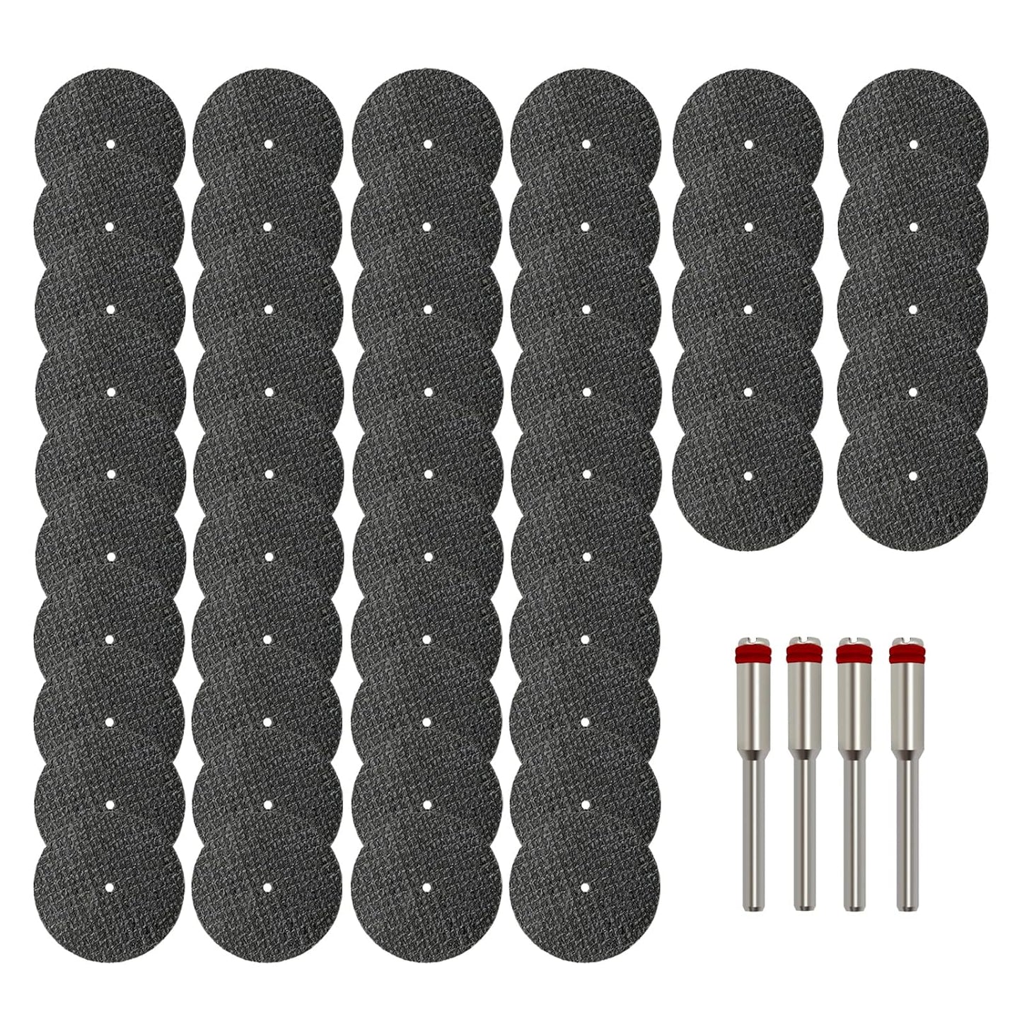 50pc Fiberglass Reinforced Cut Off Wheels Set + Mandrels - YGFRSTO