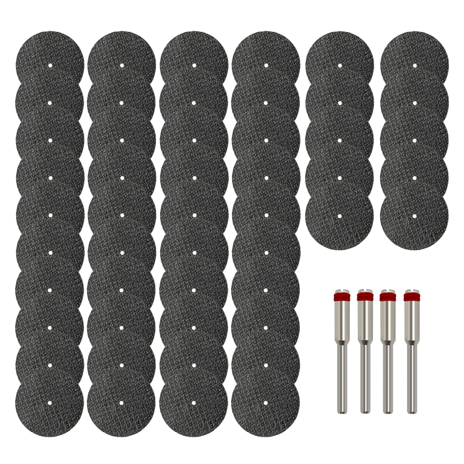 50pc Fiberglass Reinforced Cut Off Wheels Set + Mandrels - YGFRSTO