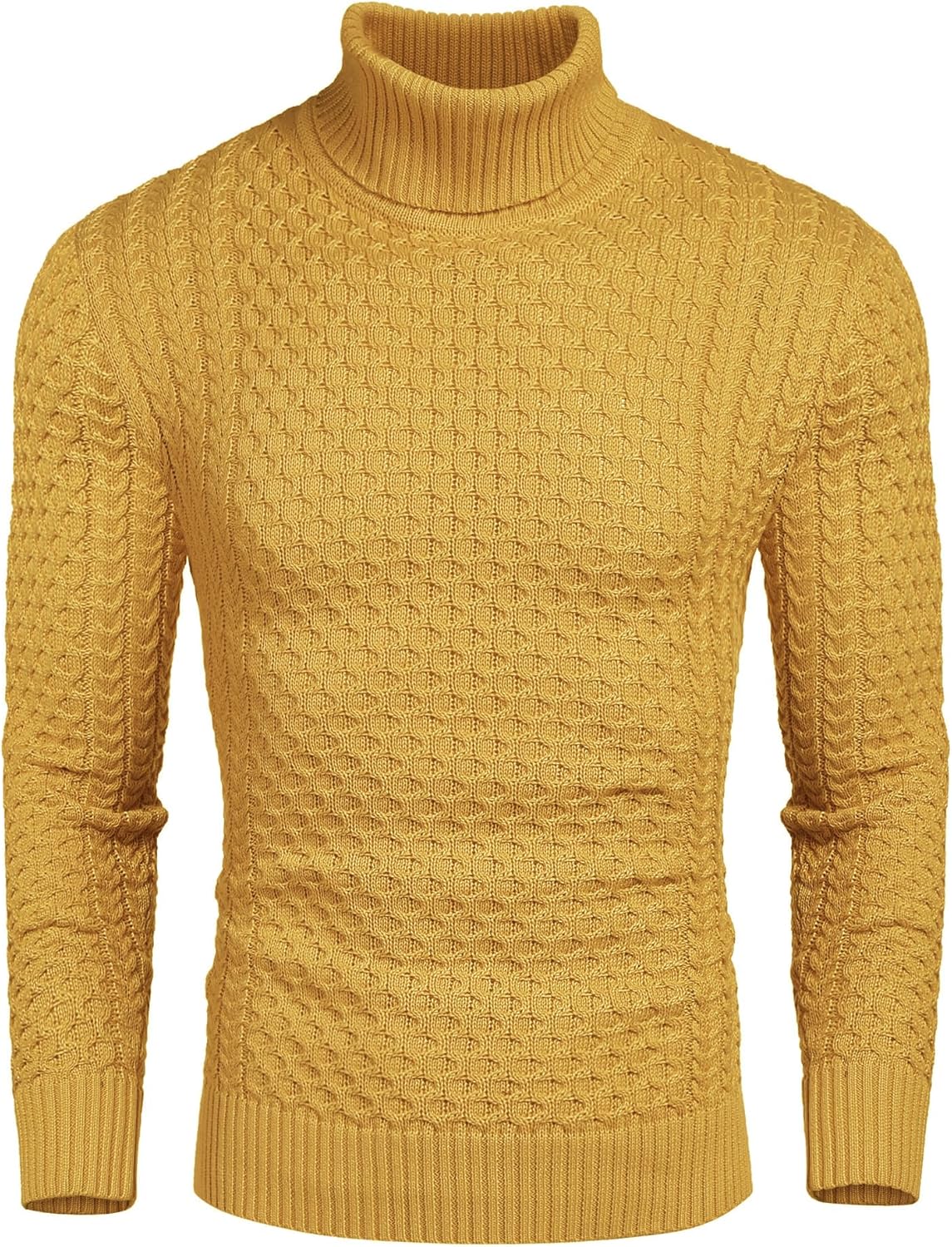 Men's Slim Fit Turtleneck Sweater for Casual Stylish Looks